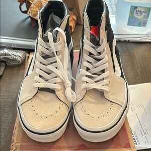 Vans High-Top Sneakers - Black and White